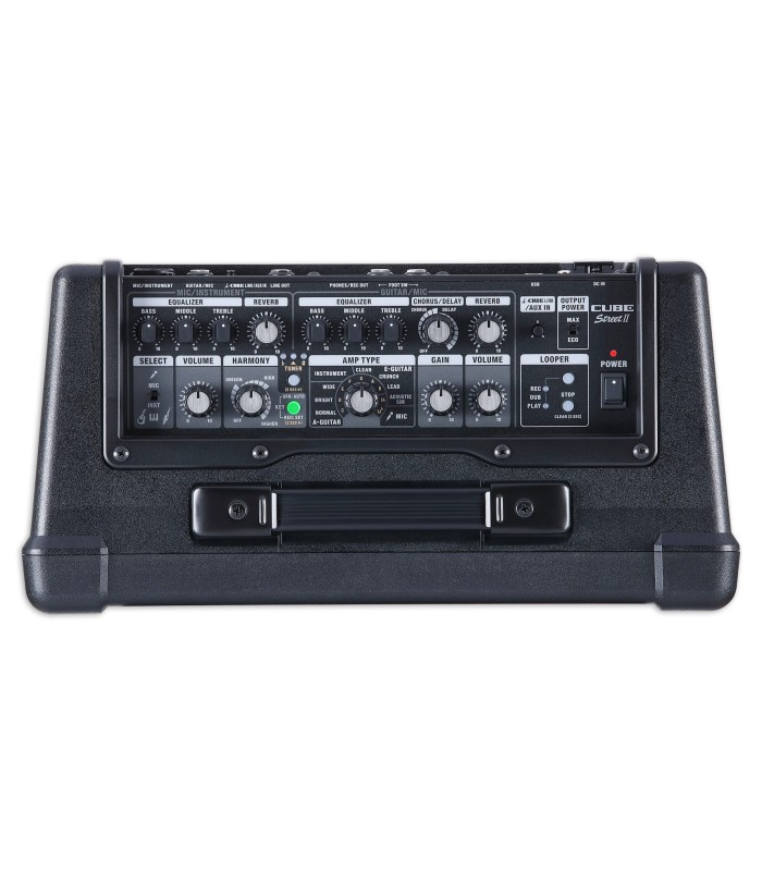 Controls of the amplifier Boss model Cube Street II for guitar