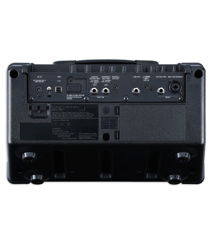 Entradas y salidas del amplificador Boss modelo Cube Street II para guitarra