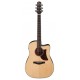 Electroacoustic guitar Ibanez model AAD170CE LGS of Dreadnought size and with a natural finish