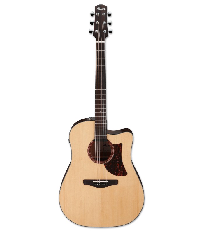 Guitarra electroacústica Ibanez modelo AAD170CE LGS de tamaño Dreadnought y con acabado natural
