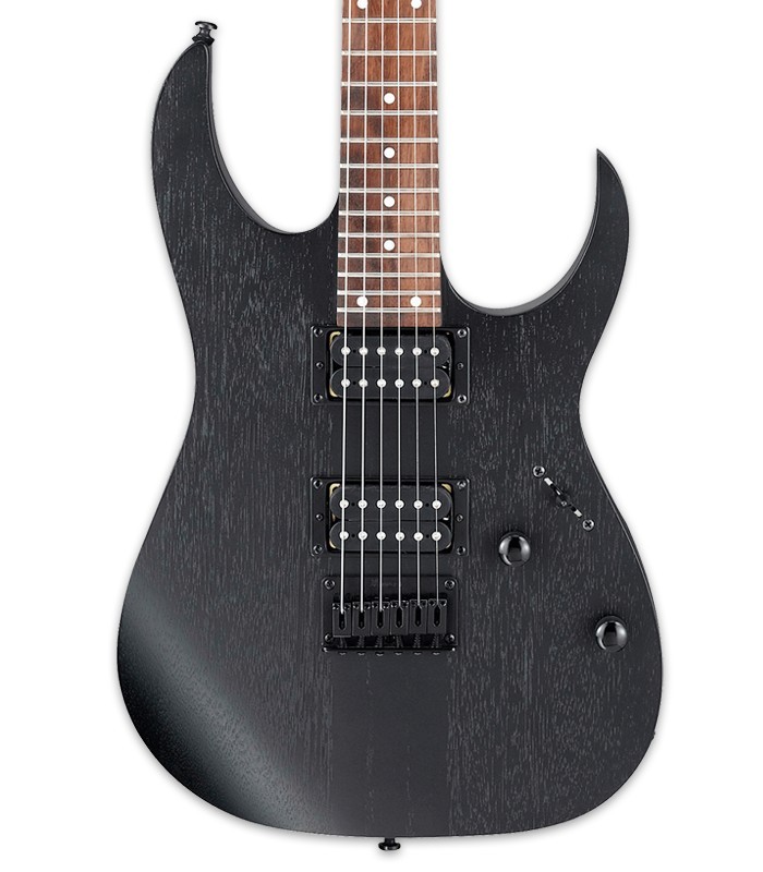 Corpo e captadores da guitarra elétrica Ibanez modelo RGRT421 WK