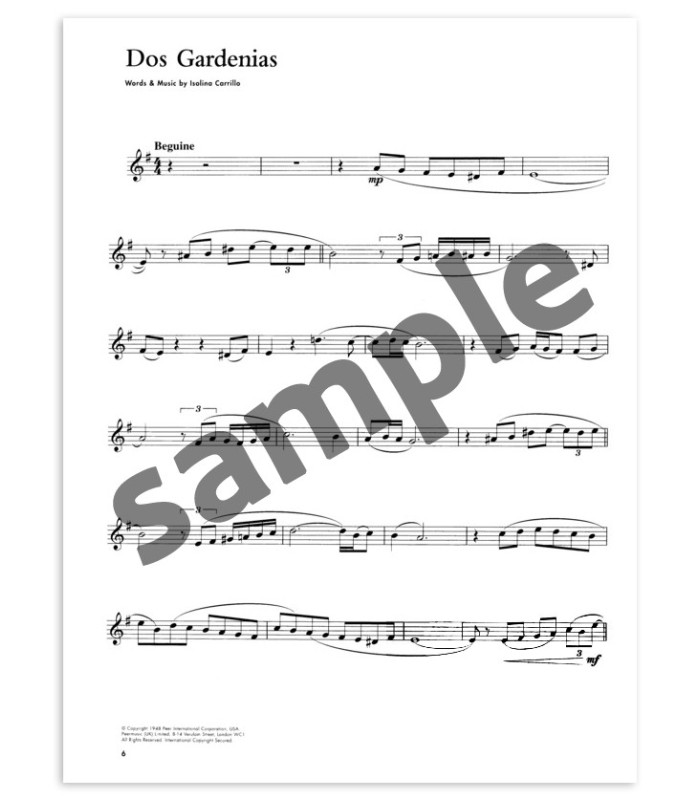 Guest Spot Latin for Clarinet Book/CD book's sample