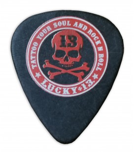 Palheta Dunlop modelo L 12 Lucky 13 Rocknroll com espessura de 1mm 