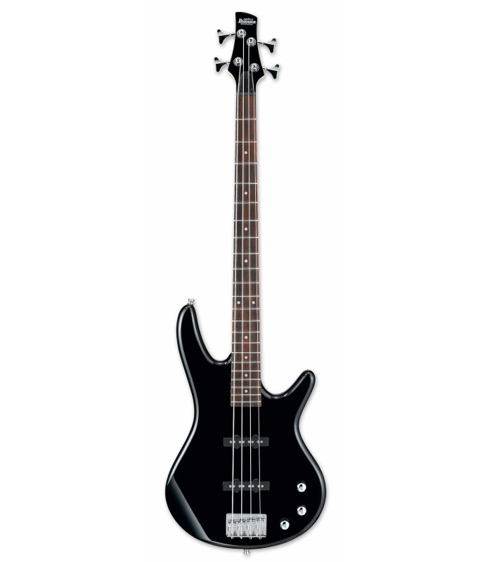 Guitarra baixo Ibanez modelo GSR180 BK de 4 cordas com acabamento preto