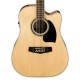 Spruce top of the electroacoustic guitar Ibanez model PF1512ECE NT Dreadnought of 12 strings