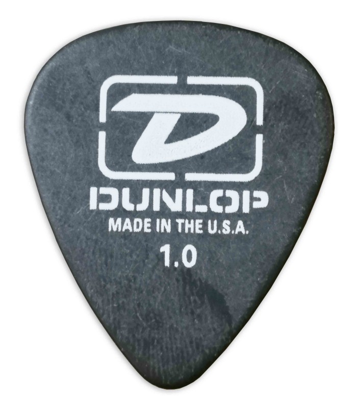 Other side of the pick Dunlop model L 11 Lucky 13 Skull Dice with thickness of 1mm 
