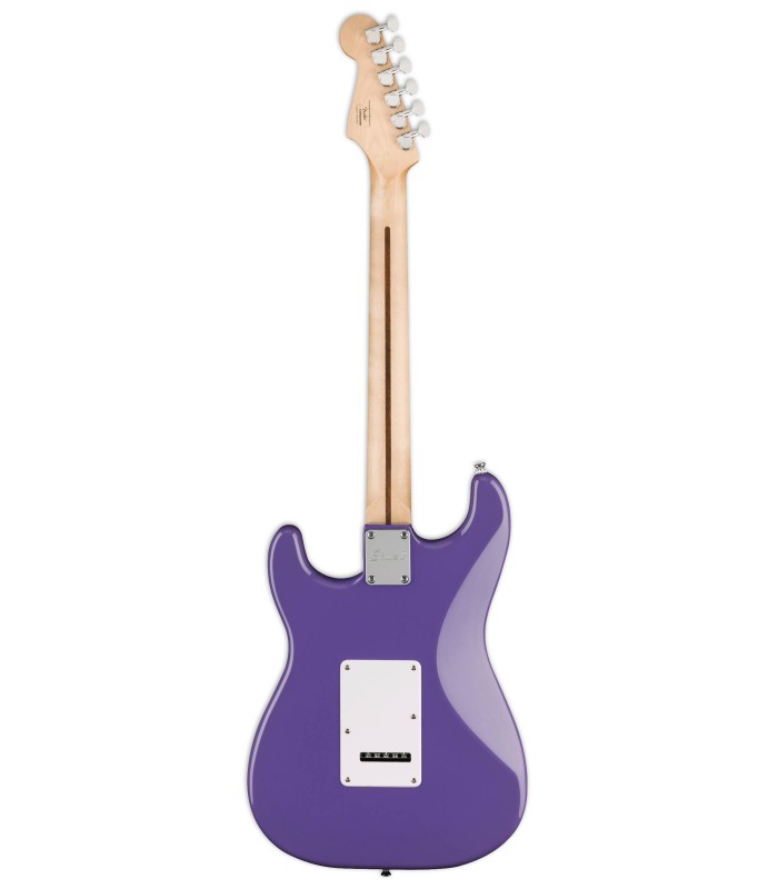 Costas da guitarra elétrica Fender Squier modelo Sonic Strat IL Ultraviolet