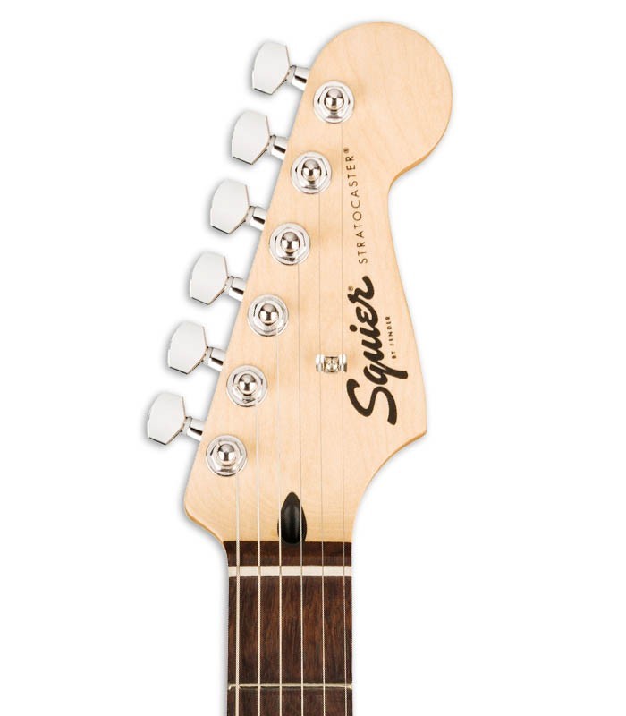 Cabeza de la guitarra eléctrica Fender Squier modelo Sonic Strat  IL Ultraviolet