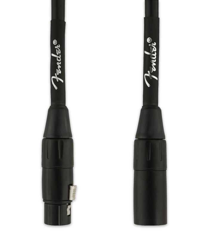 Terminaciones XLR del cable para microfono Fender modelo Profissional XLR XLR con 3m