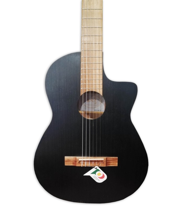 Top of the classical guitar APC model 1N CW OP black