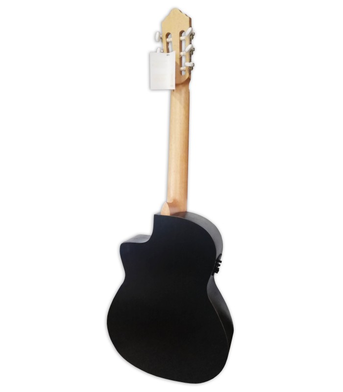 Fundo e ilhargas da guitarra clássica APC modelo 1N CW OP preta