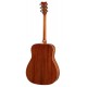 Mahogany back and sides of the folk guitar Yamaha model FG820 natural 