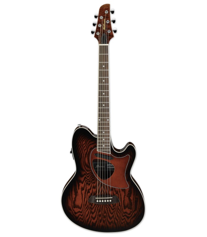 Electroacoustic guitar Ibanez Talman model TCM50 VBS with Vintage Brown Sunburst finish