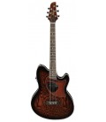 Guitarra eletroacústica Ibanez modelo Talman TCM50 VBS com acabamento Vintage Brown Sunburst