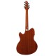 Sapele back and sides of the electroacoustic guitar Ibanez Talman model TCM50 VBS
