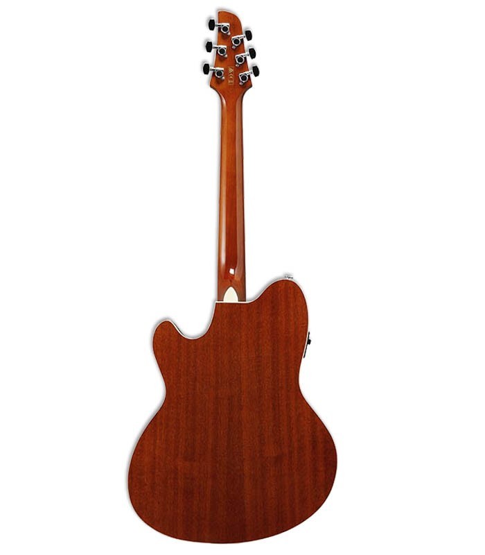 Sapele back and sides of the electroacoustic guitar Ibanez Talman model TCM50 VBS