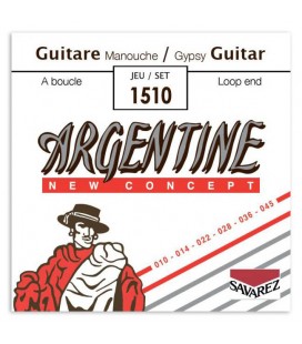 Juego de cuerdas Savarez modelo Argentine 1510 calibres 010-045 con lazo