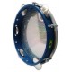 Detalhe do aro em ABS na cor azul do Pandeiro Izzo IZ3438-15