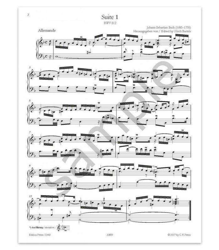 Sample of the book Bach French Suites and French Overture