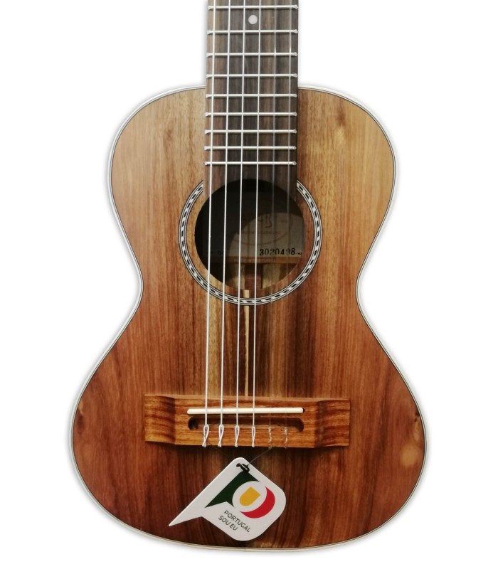 Tampo em koa maciça do guitalele APC modelo GC Clássico