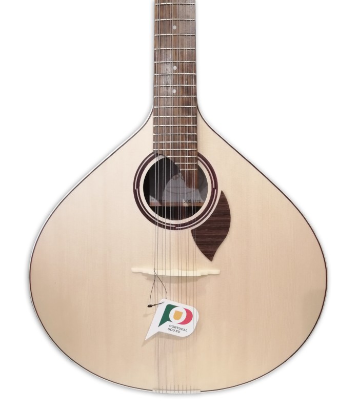 Tampo em spruce maciço da guitarra portuguesa APC modelo 312LS de luxo