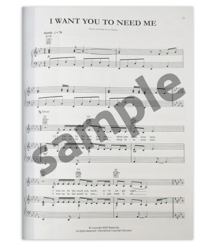 Complete Céline Dion book's sample
