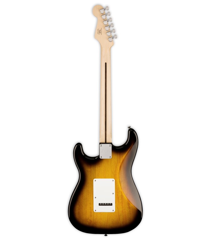 Costas da guitarra elétrica Fender Squier modelo Sonic Strat MN 2TS