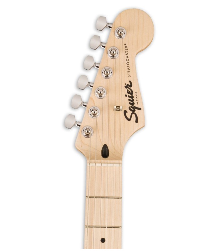 Cabeza de la guitarra eléctrica Fender Squier modelo Sonic Strat MN 2TS