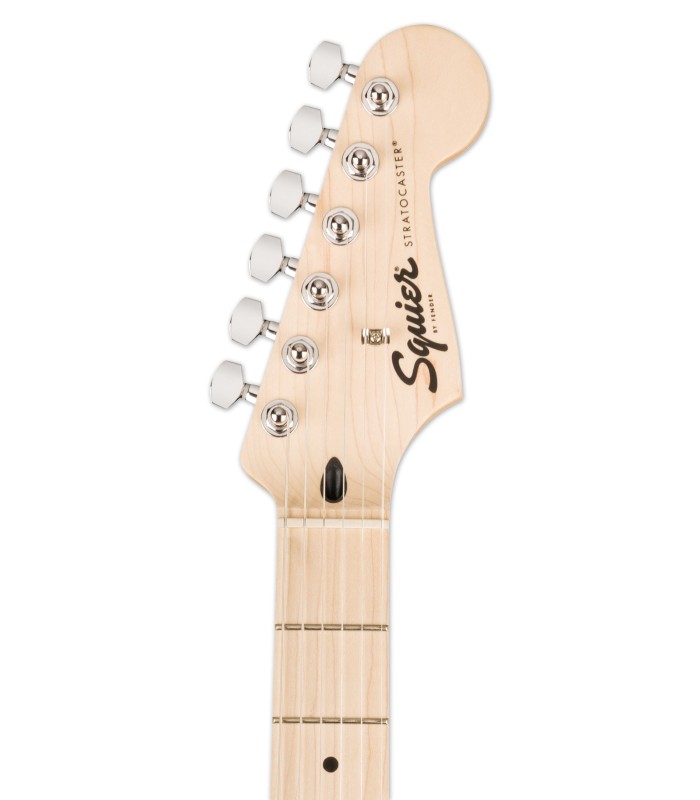 Cabeza de la guitarra eléctrica Fender Squier modelo Sonic Strat HT AWT