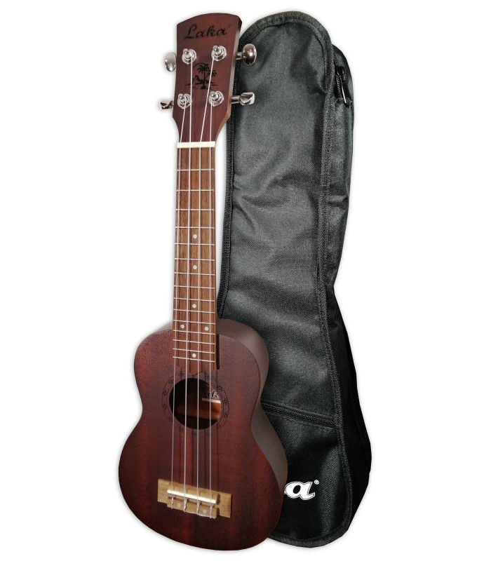Soprano ukulele Laka model VUS5CH Chocolate with bag