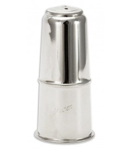 Tapa de boquilha Lucien modelo CP 11 com acabamento prateado para clarinete