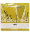 Corda individual Pyramid modelo 170104 Dó para violoncelo de tamanho 3/4