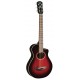 Guitarra electroacústica Yamaha modelo APXT2 3/4 cutaway en acabado Dark Red Burst y con funda