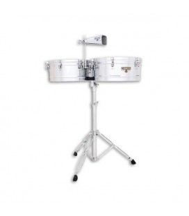 Timbales LP M257 Matador 14 15 Cromado com Suporte