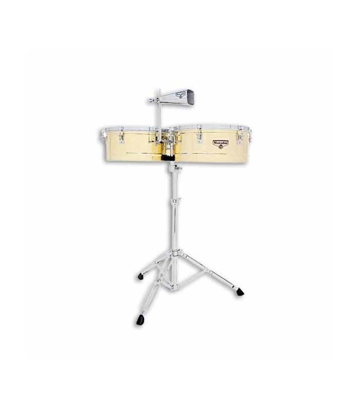 Timbales LP M257B 14 15 Matador Dourado com Suporte