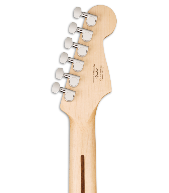 Machine head of the electric guitar Fender Squier Sonic strat black for left hand