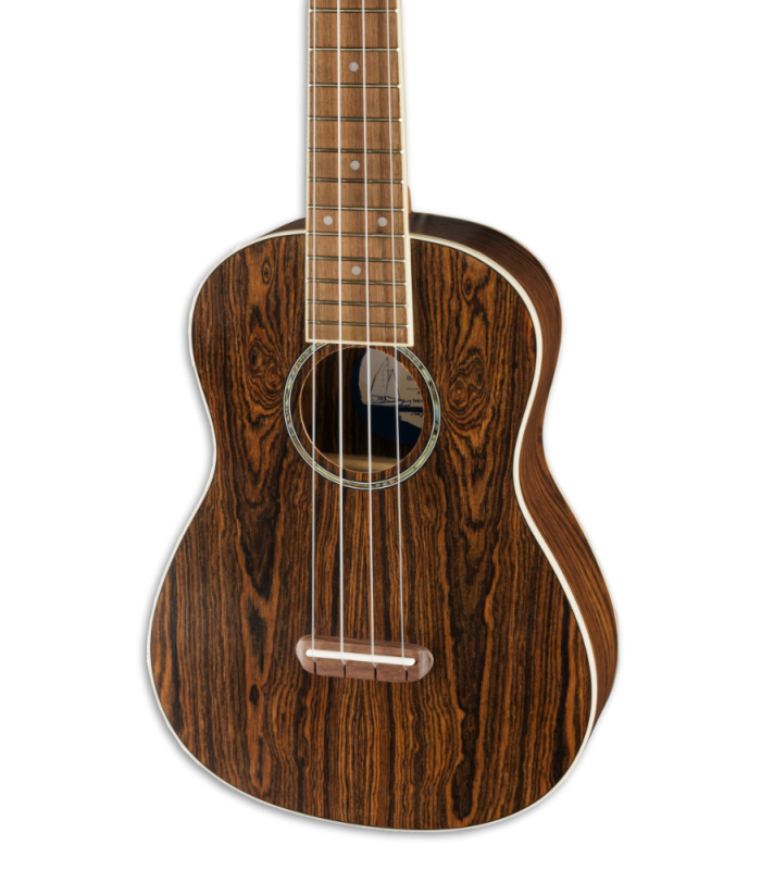 Tampo em bocote do ukulele concerto Fender modelo Zuma Exotic Bocote