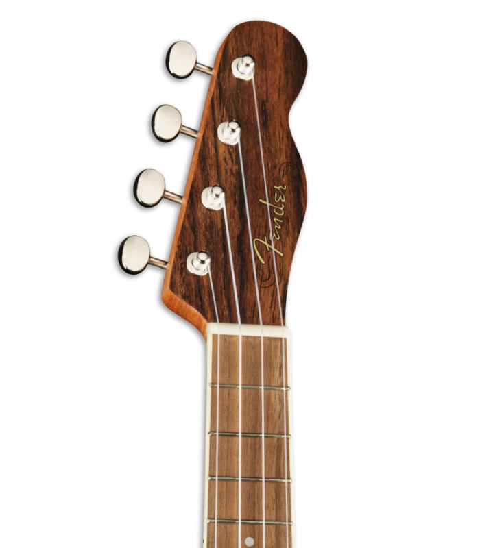 Cabeza del ukelele concierto Fender modelo Zuma Exotic Bocote