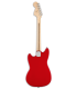 Costas da guitarra elétrica Fender Squier modelo Sonic Mustang WN Torino Red