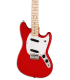 Cuerpo y pastillas de la guitarra eléctrica Fender Squier modelo Sonic Mustang WN Torino Red