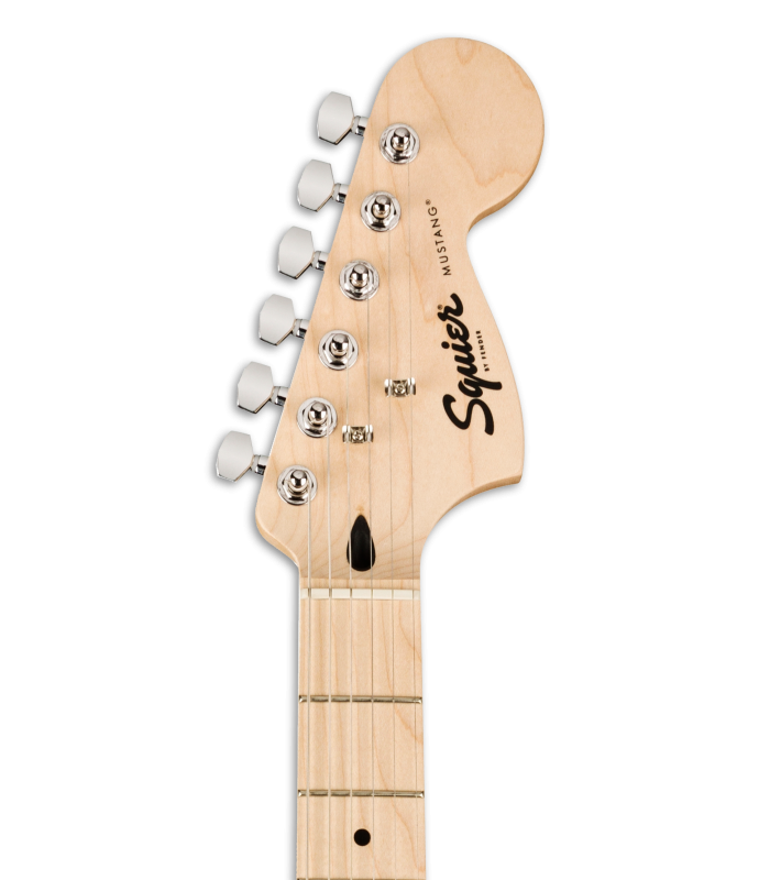 Cabeza de la guitarra eléctrica Fender Squier modelo Sonic Mustang WN Torino Red
