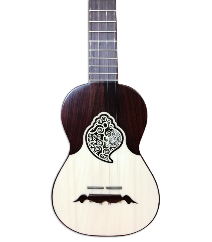 Medias tapas en abeto y palisandro del cavaquinho Artimúsica modelo CV16C