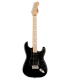 Guitarra elétrica Fender Squier modelo Sonic Strat HSS MN Black com acabamento preto