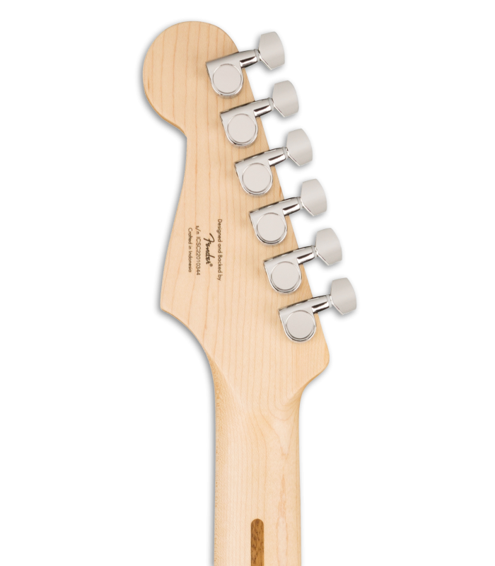 Clavijero de la guitarra eléctrica Fender Squier modelo Sonic Strat HSS MN Black