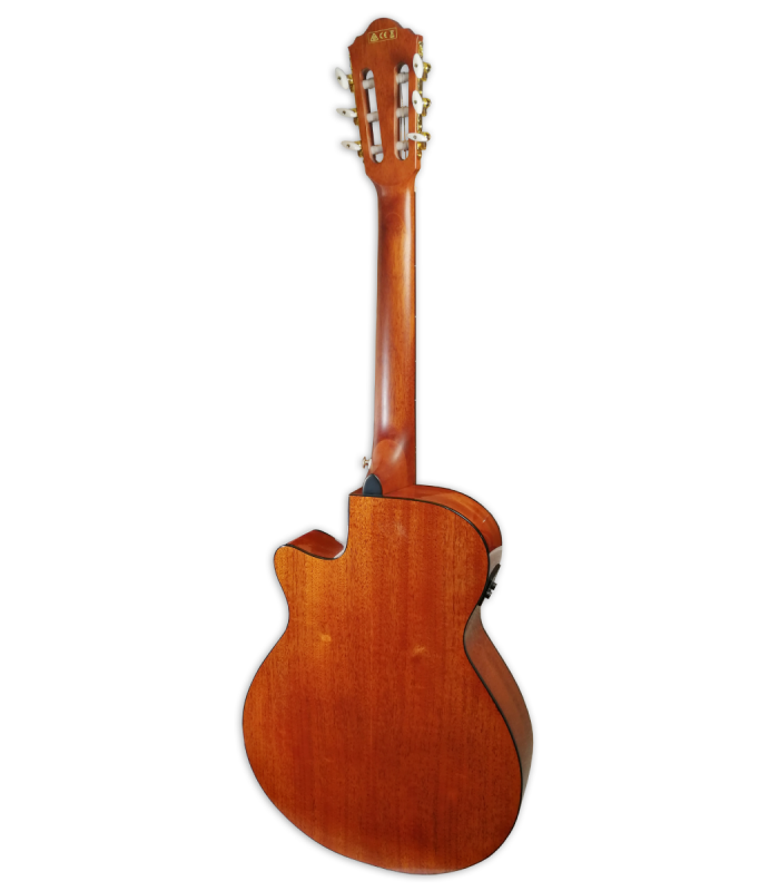 Fundo e ilhargas da guitarra eletroacústica Ibanez modelo AEG50 NT