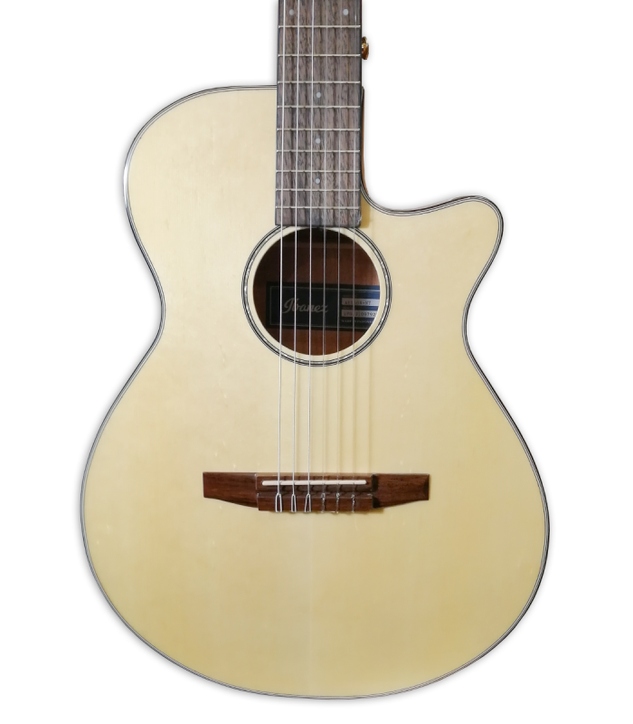 Tapa en abeto de la guitarra electroacústica Ibanez modelo AEG50 NT