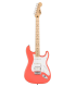 Guitarra elétrica Fender Squier modelo Sonic Strat HSS MN com acabamento Tahitian Coral