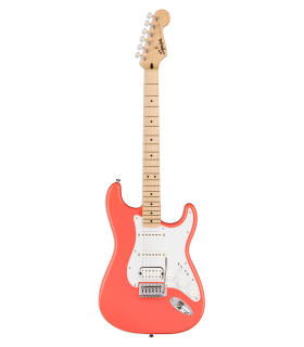 Eletric guitar Fender Squier model Sonic Strat HSS MN with Tahitian Coral finish