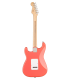 Costas da guitarra elétrica Fender Squier modelo Sonic Strat HSS MN Tahitian Coral