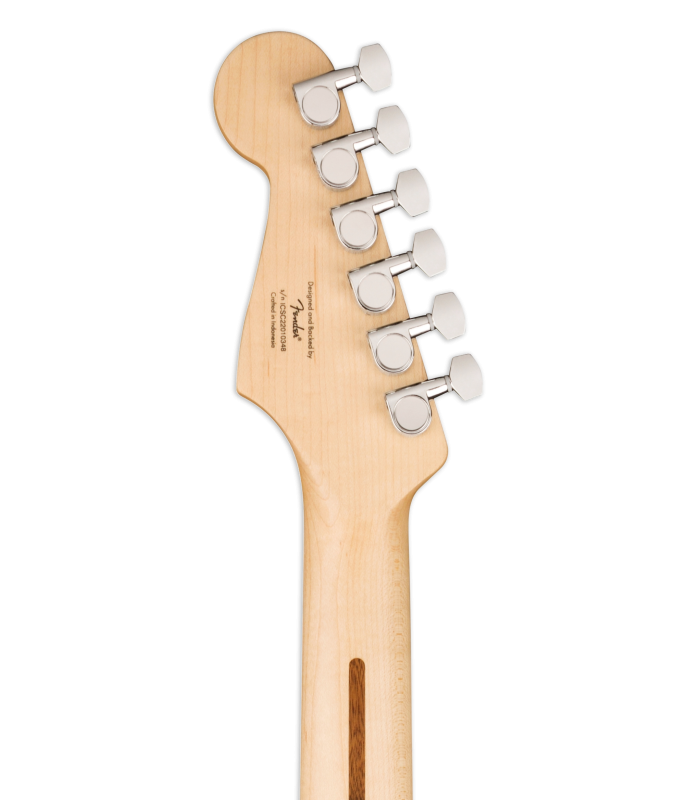 Carrilhão da guitarra elétrica Fender Squier modelo Sonic Strat HSS MN Tahitian Coral
